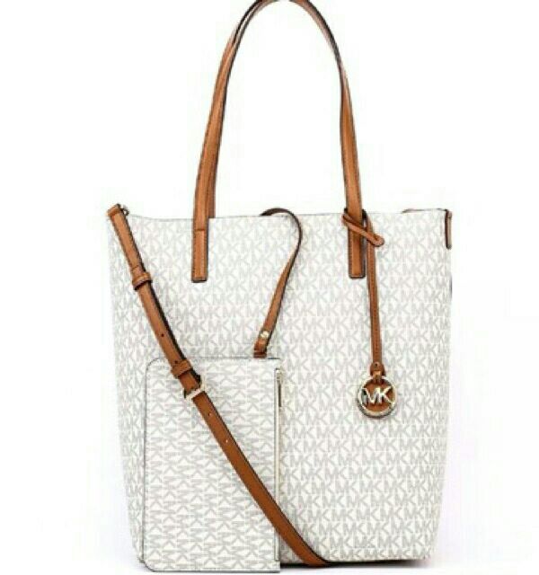 mk tote bag with zipper