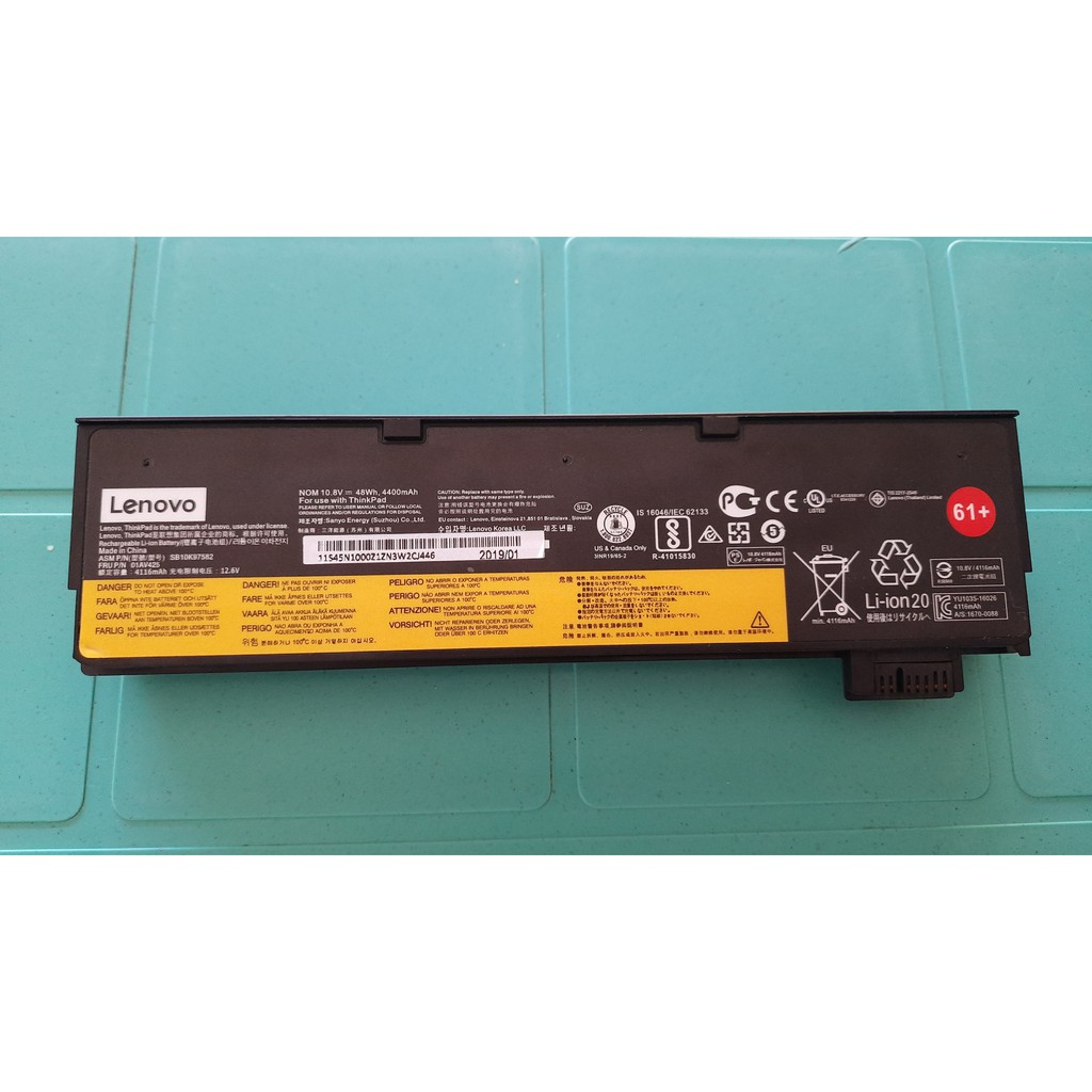 Lenovo ThinkPad Battery 61+ for T470 & T570  Shopee Philippines