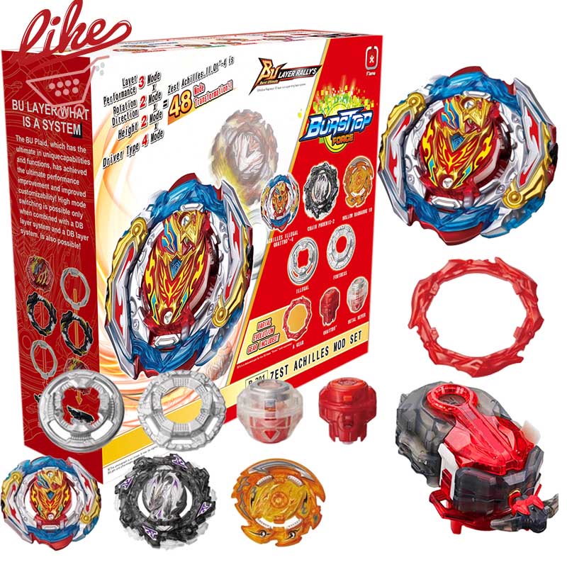 Laike Beyblade Burst B 201 Zest Achilles Customize Set Spinning Top B201 With B184 Lr Launcher 6379