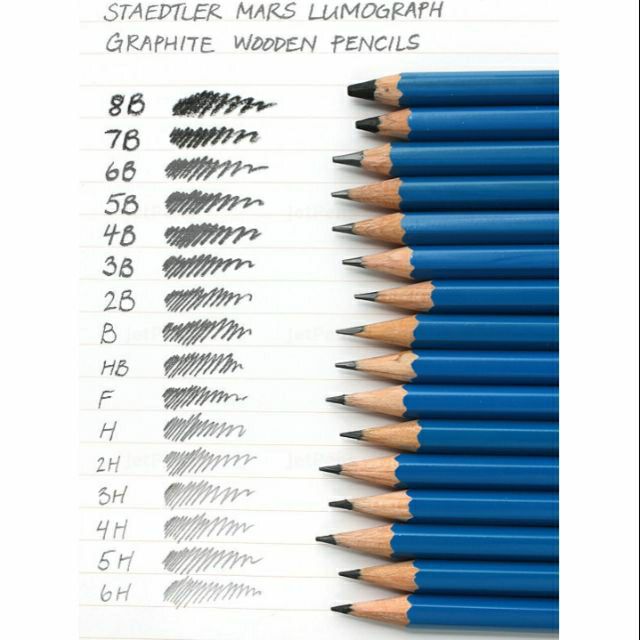 shades of drawing pencils