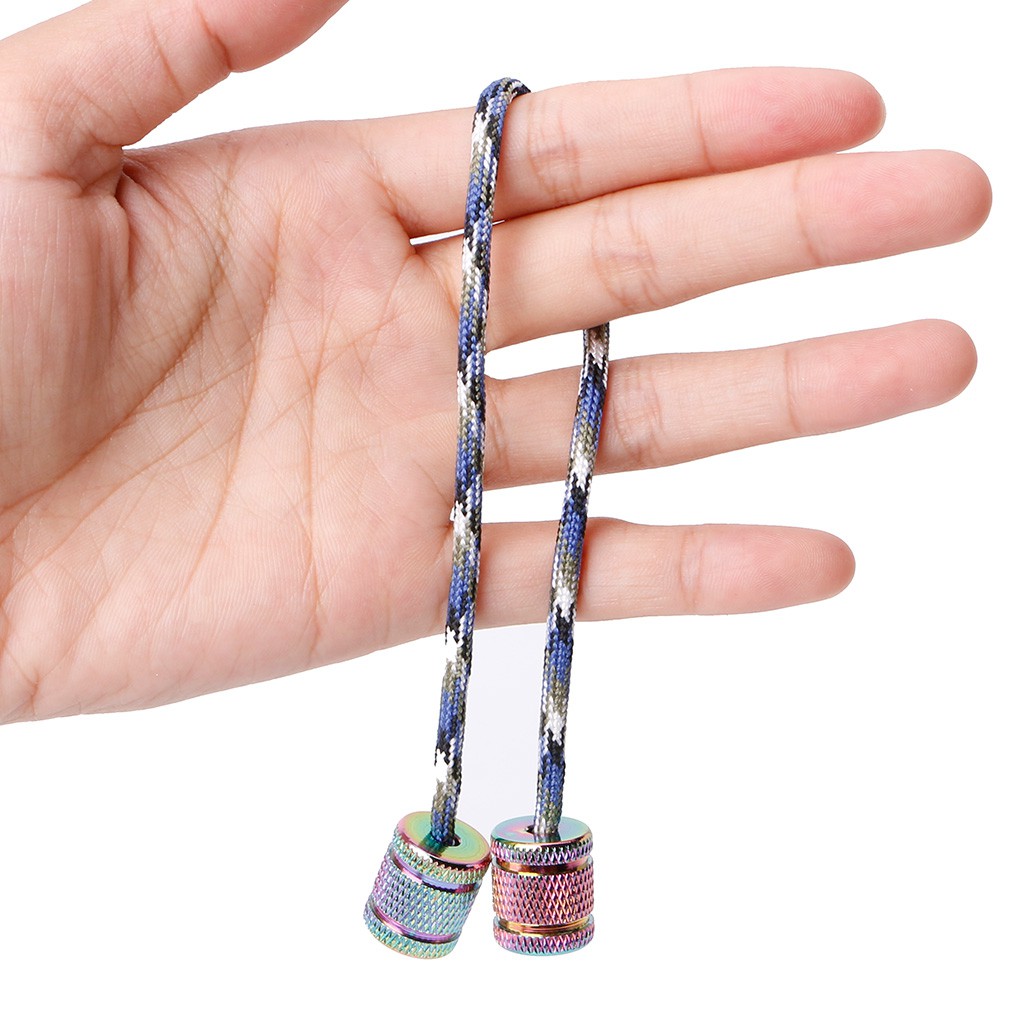 Aluminum Alloy Begleri Fidget Toy Worry Beads Finger Skill Paracord Stress Toys