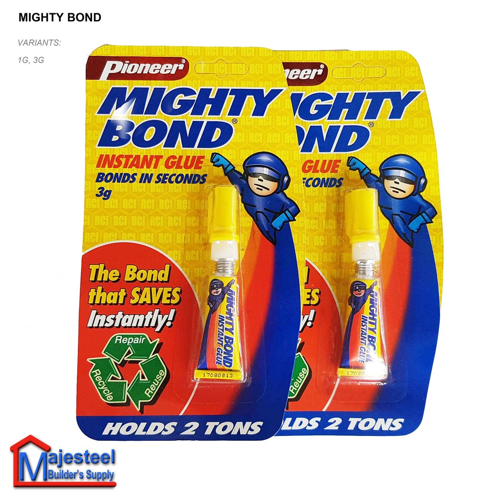 Pioneer Mighty Bond Instant Glue Bonds In Seconds G Repair Recycle Reuse Majesteel