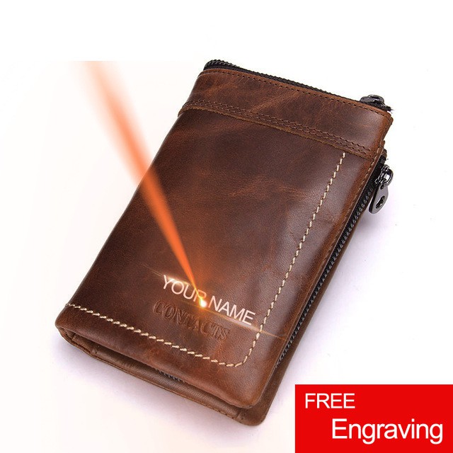 personalized trifold wallets for husband