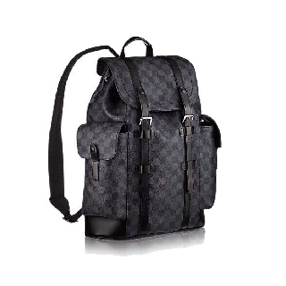 louis vuitton black and grey backpack