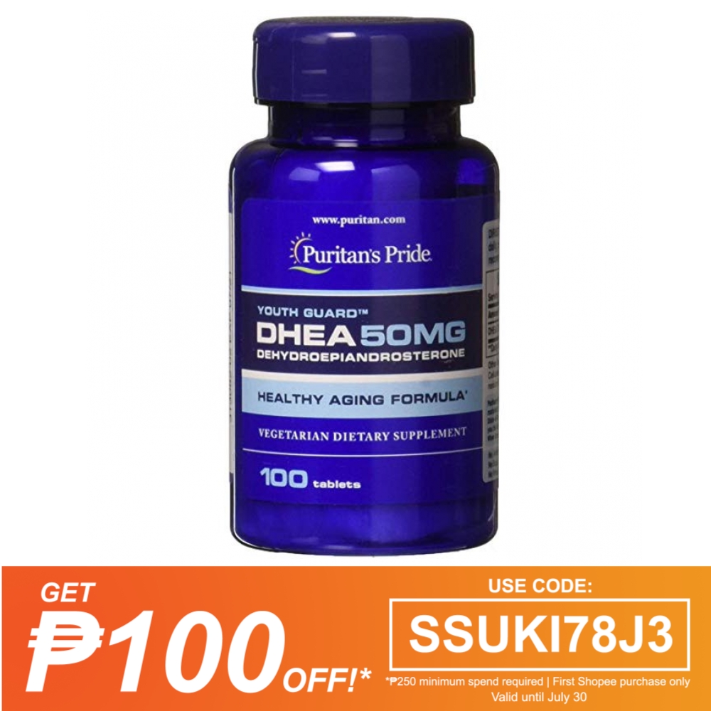 Puritan's Pride DHEA 50mg 100 Tablets Shopee Philippines