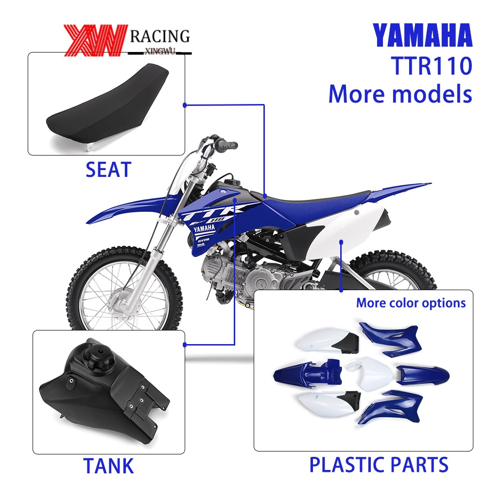 Plastic Case Motorcycle Bodyset Fuel Tank Seat Complete Body Kit