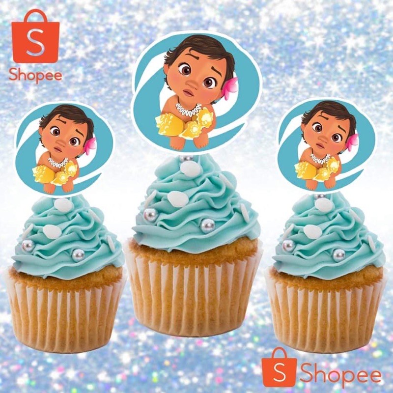 Moana Cupcake Topper Shopee Philippines