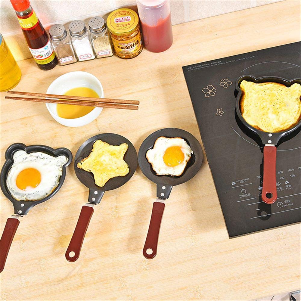 Mini Frying Pan Cute Shapes Molds NonStick Pancake Egg Frying Pan Fun