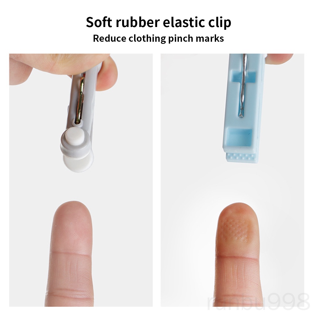 16pcs Non-marking Anti-wind Clips Household Clothes Qiult Clips Multifunctional Laundry Hanging Pegs runbu998 store