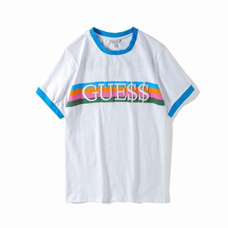 guess rainbow t shirt