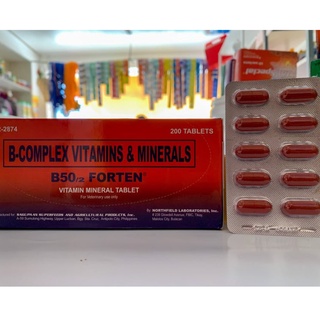 B50 / 2 Forten B-Complex Vitamins & Minerals Tablet 10 / 20 / 30 Tablets