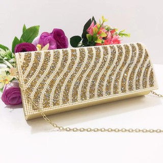 [A&J] Midnight Florence Clutch Bag (with sling)