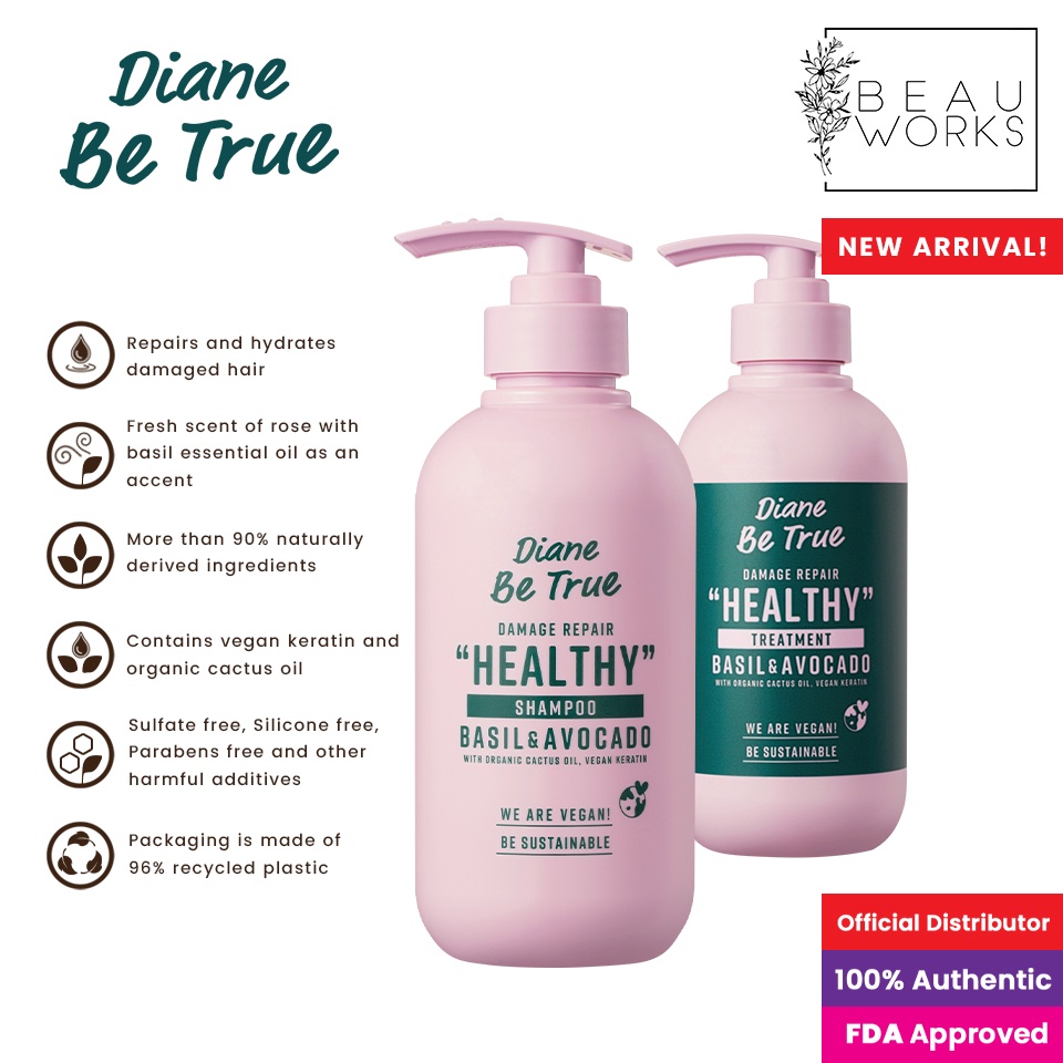 Diane Be True Damage Repair Shampoo and Treatment Set (400 ML each