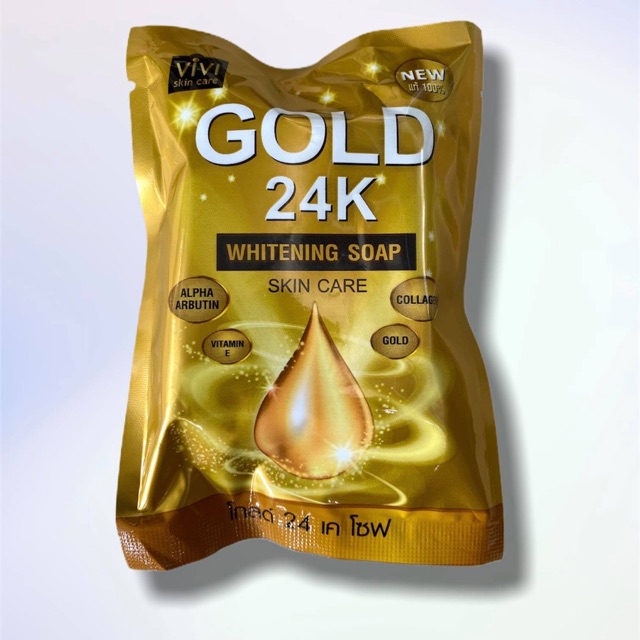 gold 24k whitening soap review