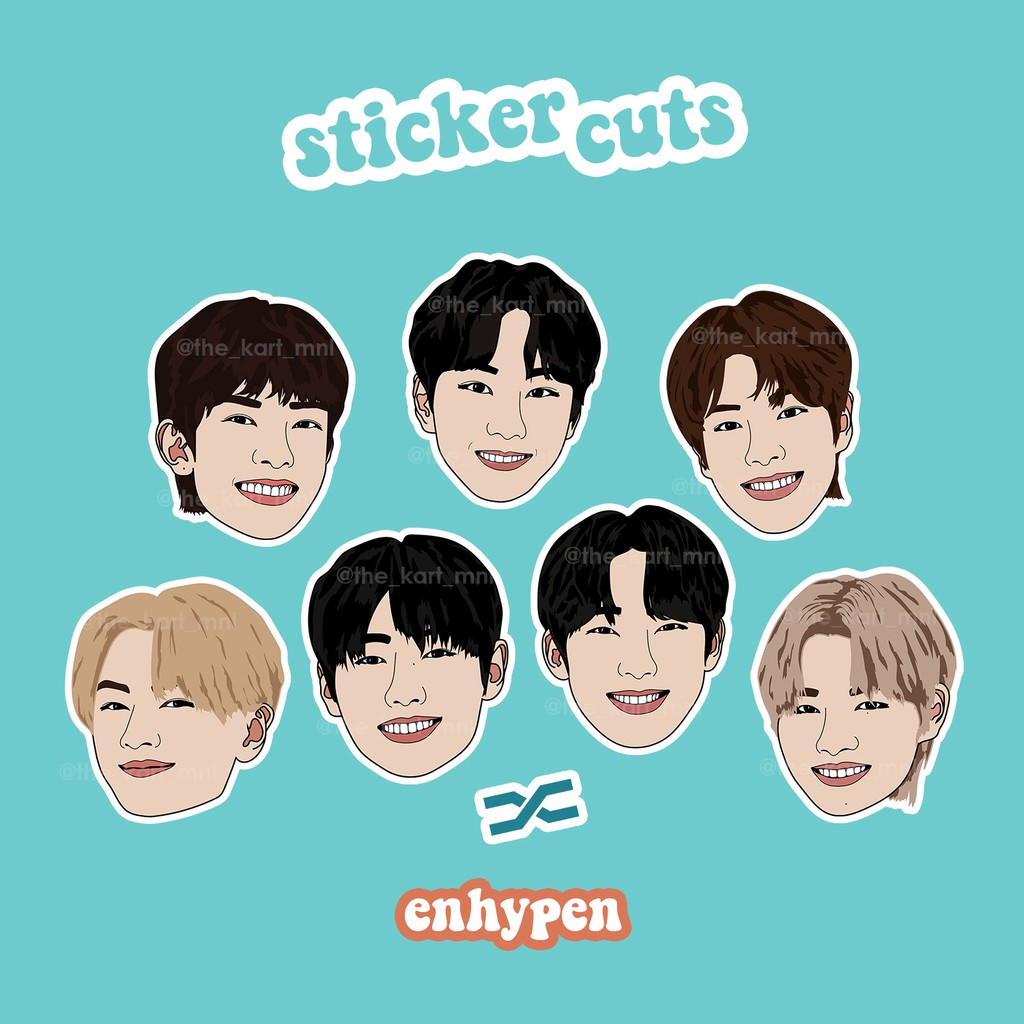 enhypen connect ver sticker cut set shopee philippines