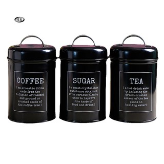 white sugar coffee tea canisters