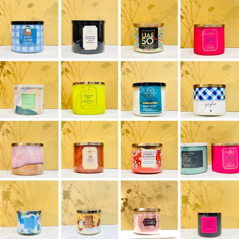 Bath & Body Works - 3 Wick Candle | Shopee Philippines