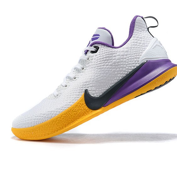 kobe shoes purple and white