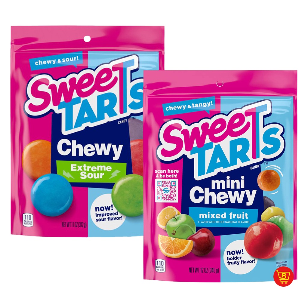 SweeTARTS Extreme Sour Chewy Candy 312g | SweeTARTS Mini Chewy Candy ...