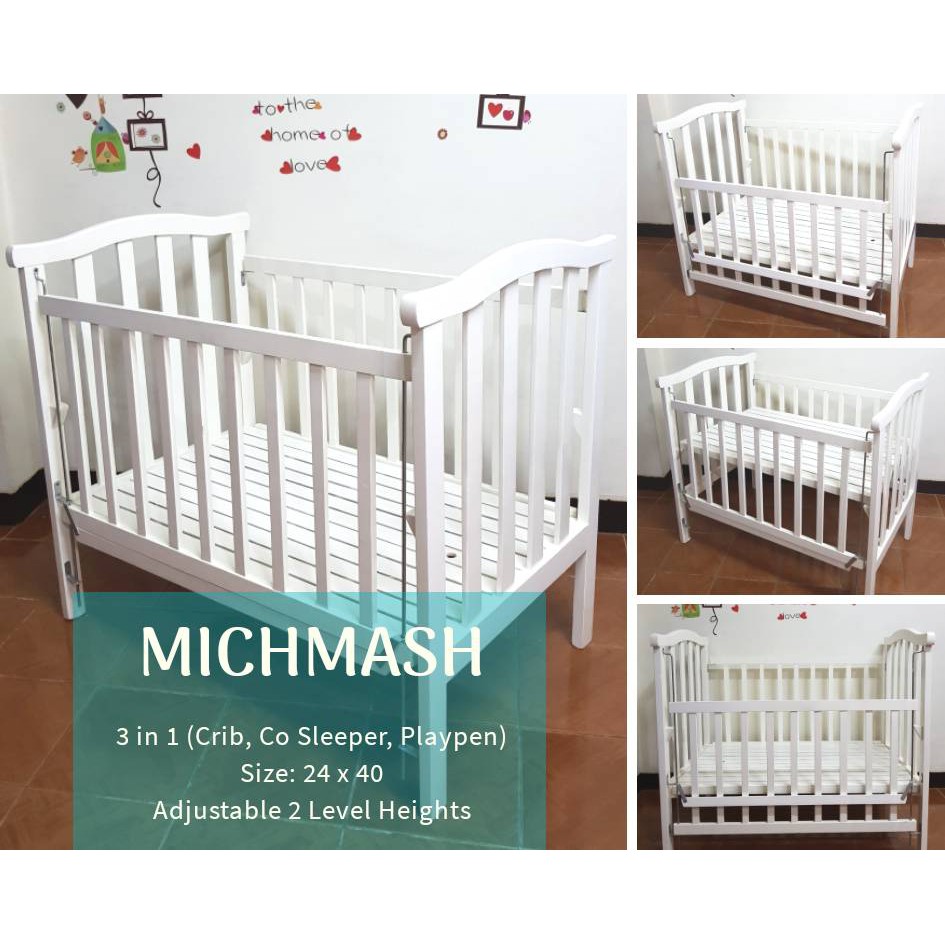 3 In 1 Wooden Crib Cod Free Delivery For Manila Area Only