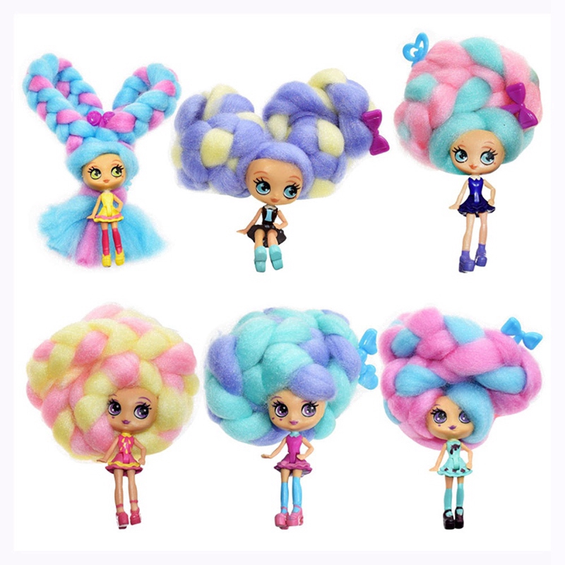 Dreamseeha 1x Doll Toy Candylocks Cotton Candy Hair Marshmallow Hair Christmas Gift Random Shopee Philippines - cotton candy hair extentions roblox