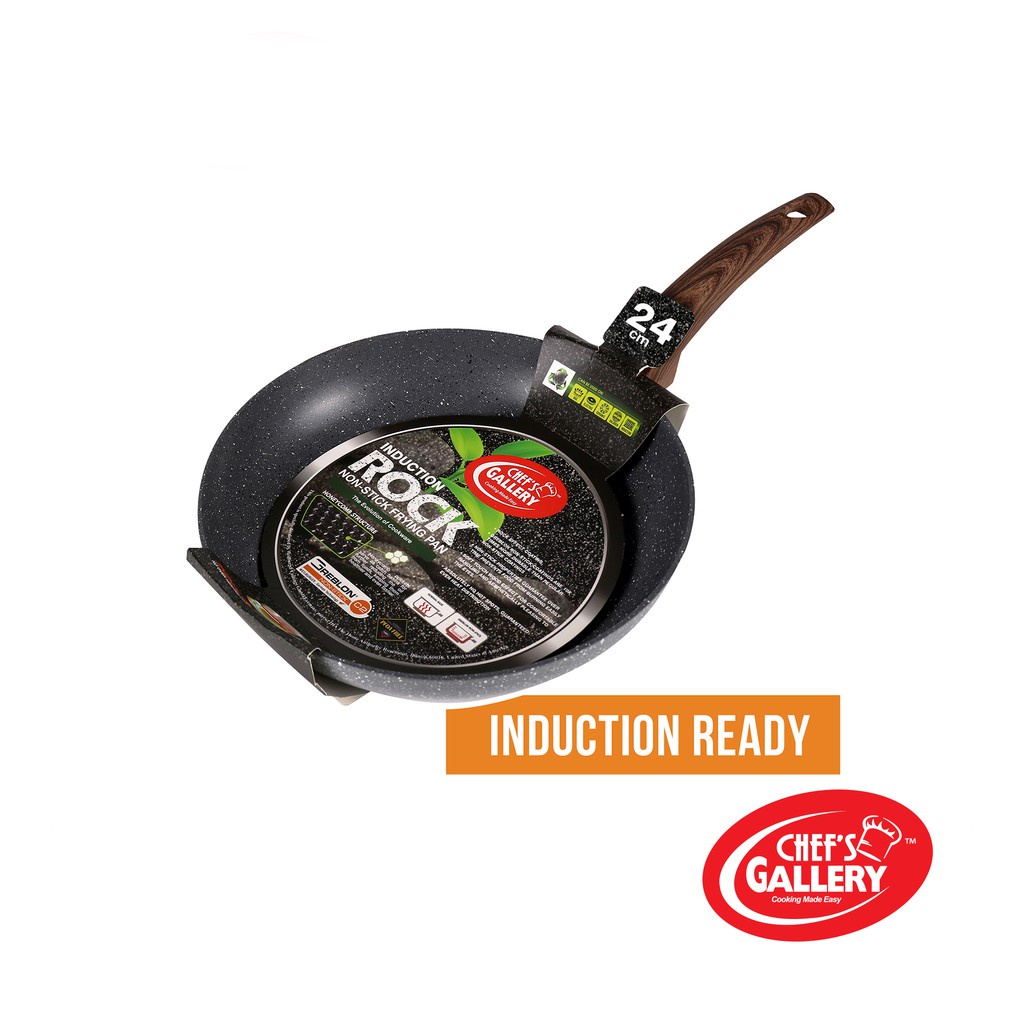 Chef's Gallery Induction Rock Frying Pan 24cm Shopee Philippines