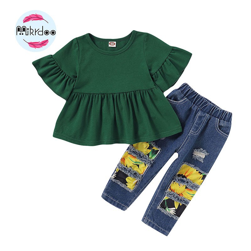 baby girl denim button up shirt