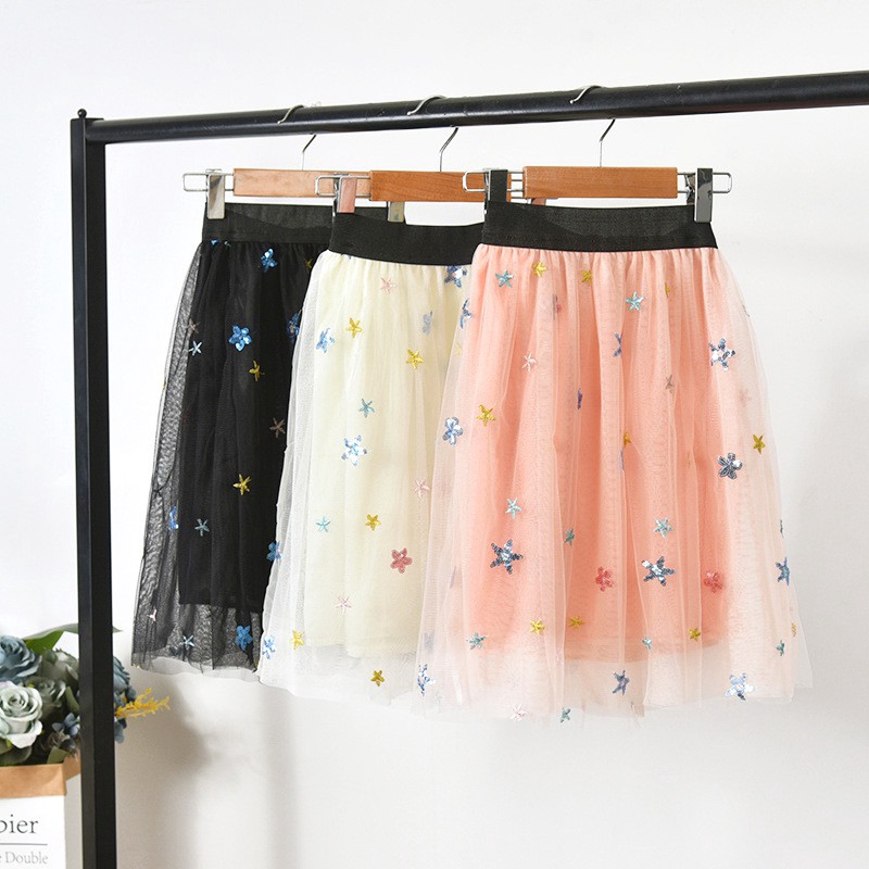 Teens Girls Mesh Skirt Clothing 2020 Summer Spring Autumn Tutu Sequin Skirt Baby Girl Elastic Waist Skirts For Child 50 Shopee Philippines - skirt mesh roblox