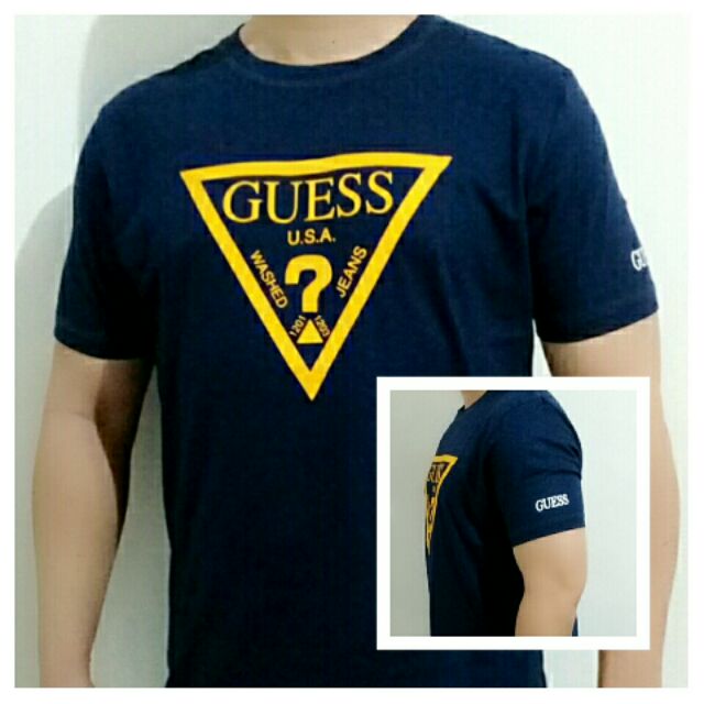 guess washed jeans t shirt