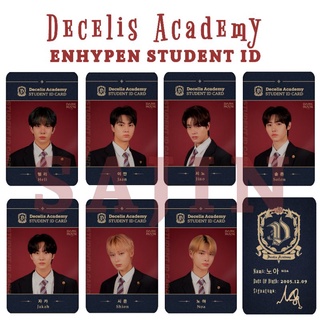 Decelis Academy Enhypen Polaroid Student ID Photocard Nightball League ...