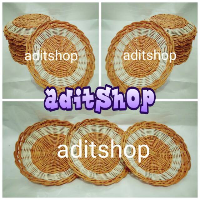 Orange Rattan Plate Orange Rattan Plate Orange Plate