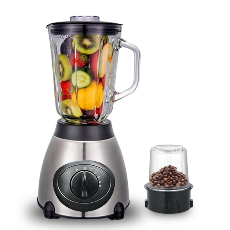 Blender Heavy Duty Fruit Juicer Ice Crusher Countertop Blender with 1