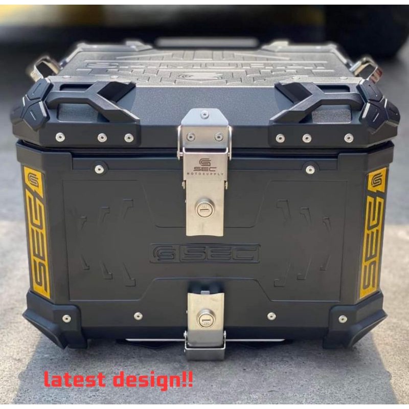 SEC 55L and 45L ALLOY TOPBOX ( with backrest ) | Shopee Philippines