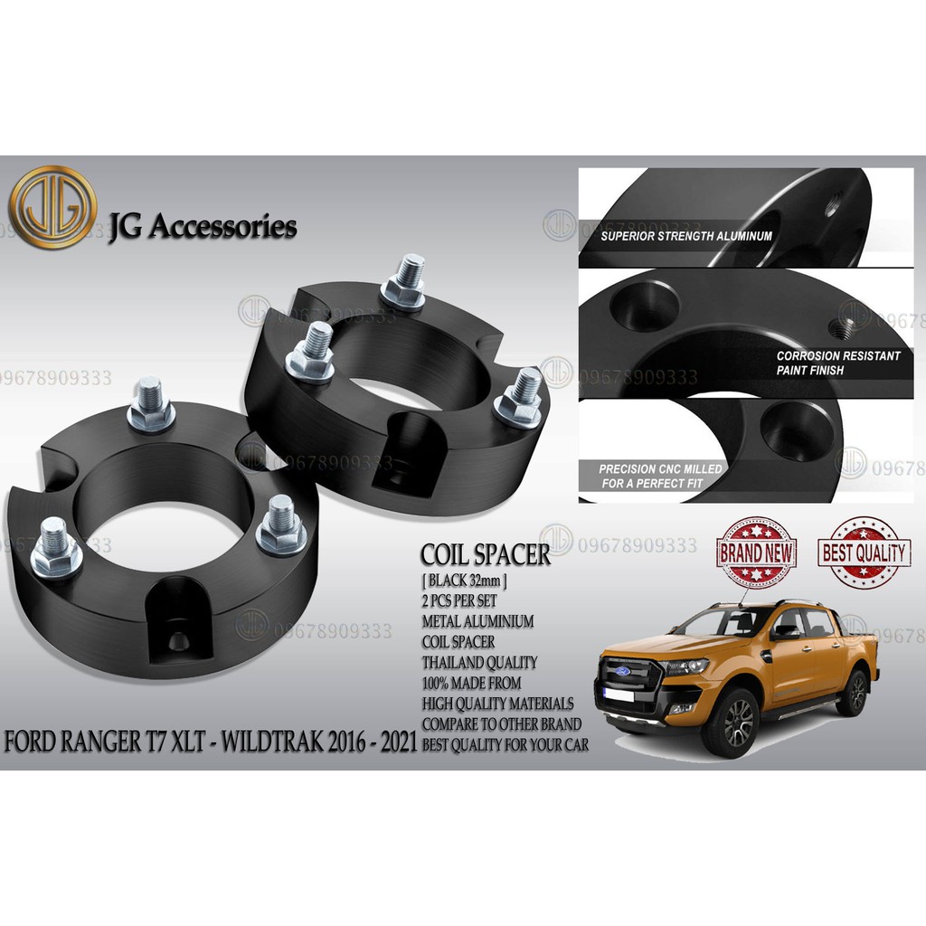FORD RANGER T7 WILDTRAK/XLT 20162021 32MM COIL SPACER FRONT SUSPENSION
