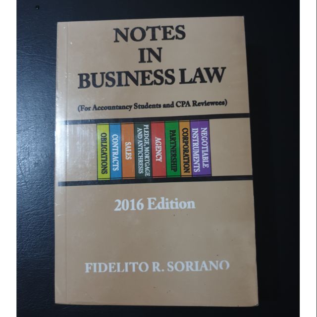 Accounting Book Notes in Business Law | Shopee Philippines