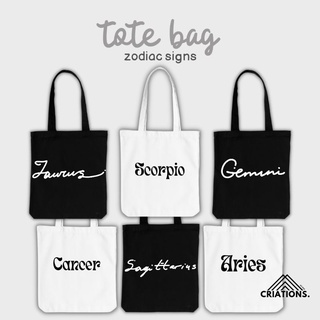Tote Bag Canvas Zodiac Sign Collection 02 (Hand Painted)