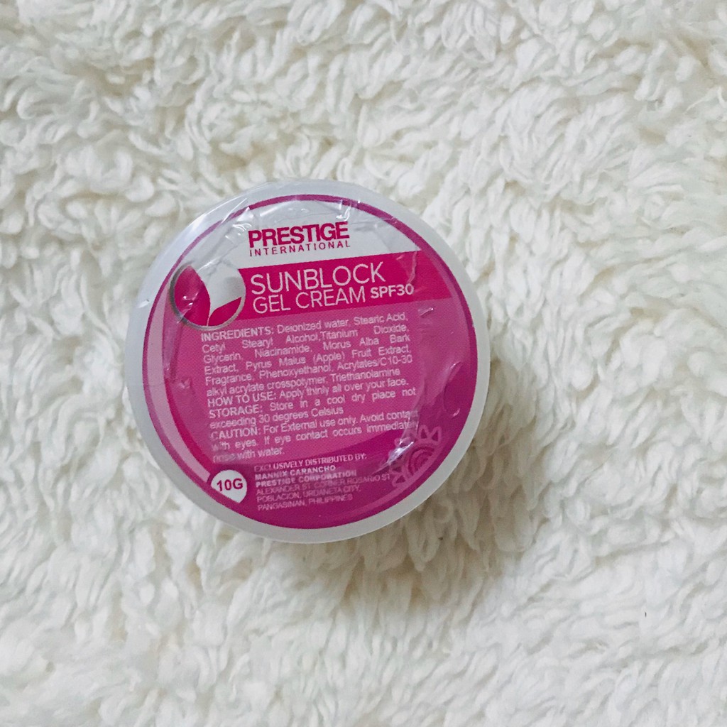 Prestige international sunscreen gel/cream SPF 30