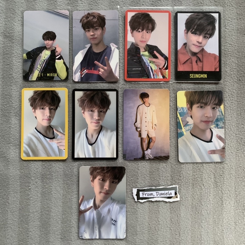 STRAY KIDS : Seungmin Regular Album Photocards (Clé: MIROH, Clé: Yellow ...