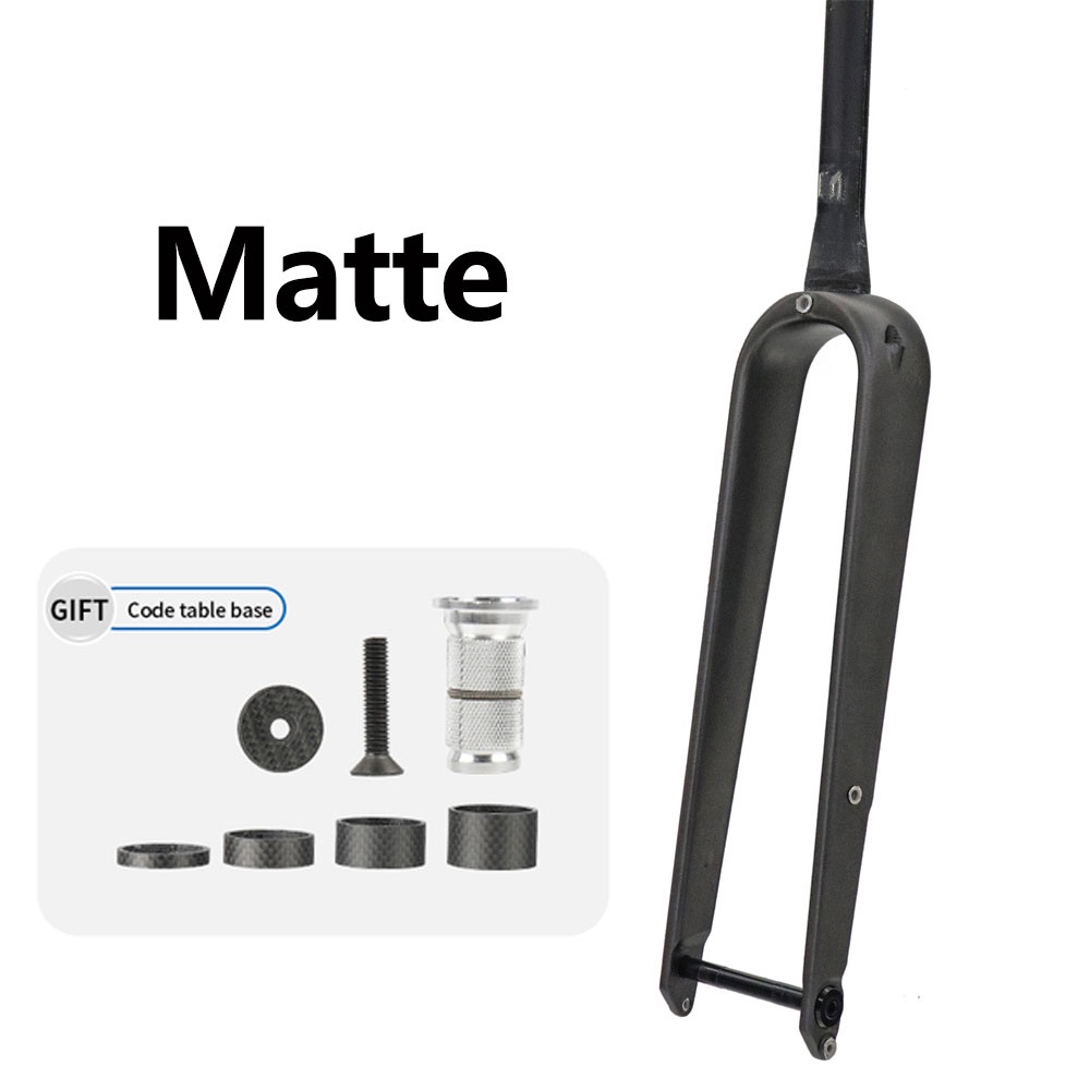 Kocevlo Carbon Fiber Bicycle Road Gravel Front Fork Internal cable routing Barrel Shaft Bike