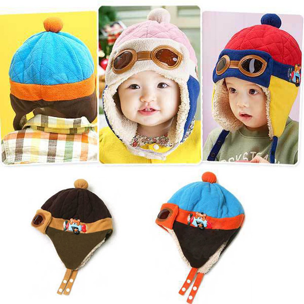 baby pilot hat