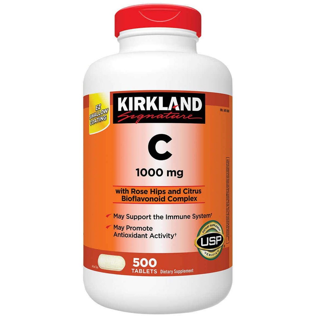 Kirkland Vitamin C 1000mg 500 Tablets Shopee Philippines