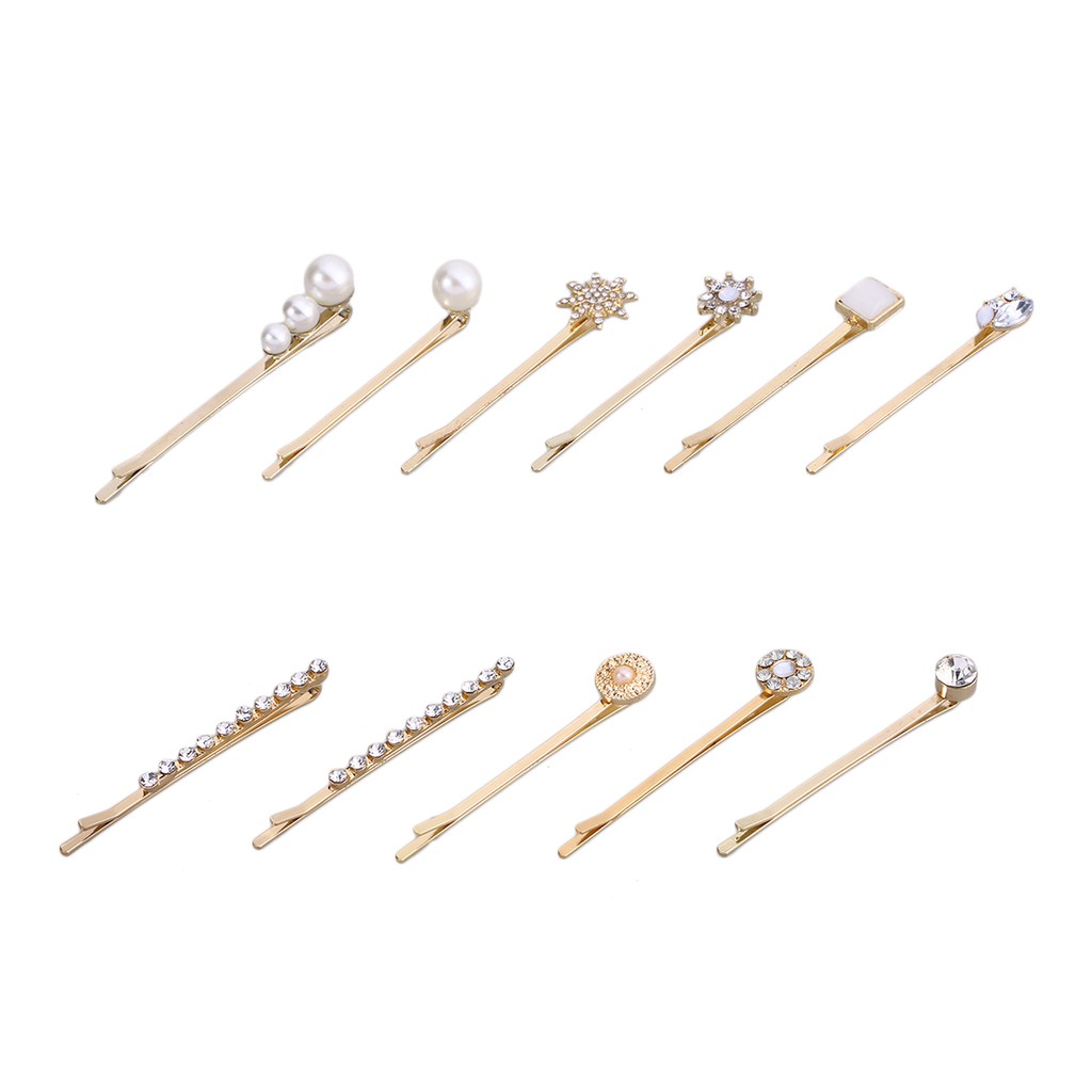 11 Pcs Hairpins Alloy Bobby Pins Barrettes Decoration Hair Clips