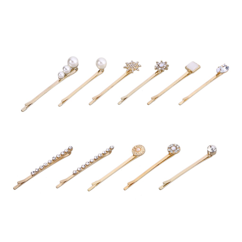 11 Pcs Hairpins Alloy Bobby Pins Barrettes Decoration Hair Clips