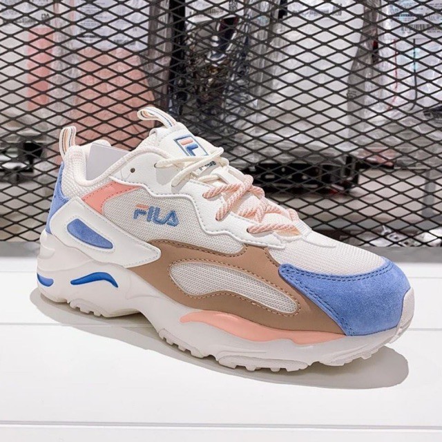 fila ray tracer pink and white