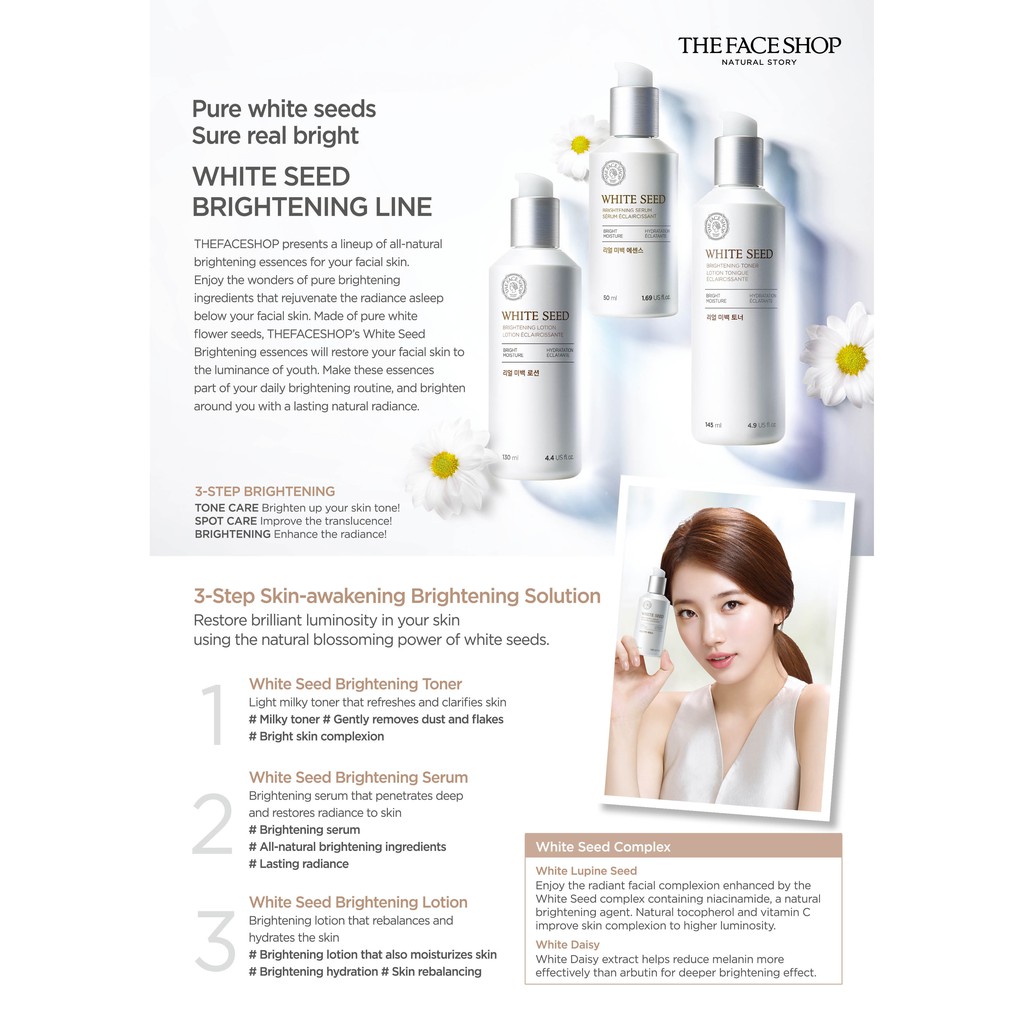 the face shop white seed lotion