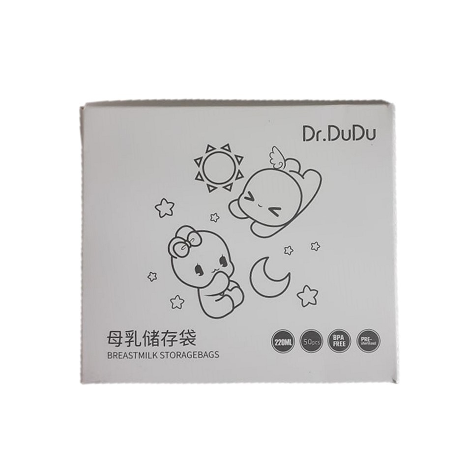 Dr.Dudu 50 Pcs. Transparent Breastmilk Storage Bag 220mL