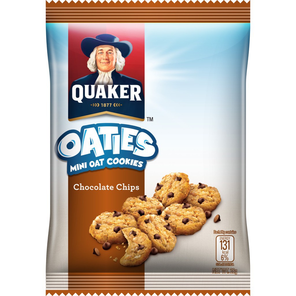 Quaker Oaties Chocolate Chips 28g Shopee Philippines