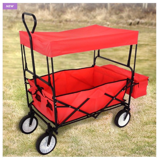 red foldable wagon