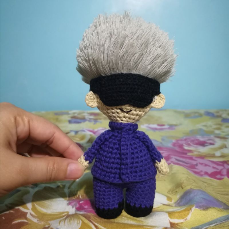 Jujutsu Kaisen Satoru Gojo Crochet Doll Shopee Philippines