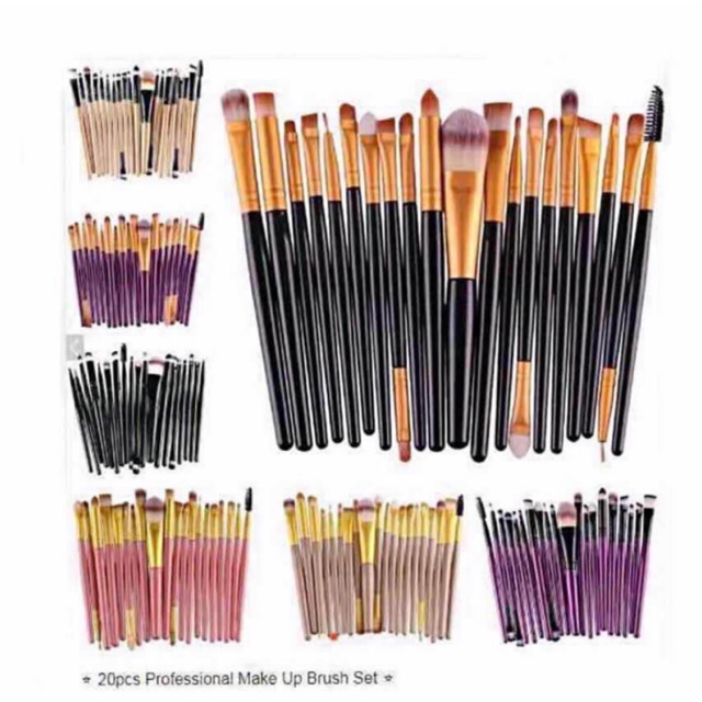 20Pcs Professional Makeup Brushes Set Shopee Philippines